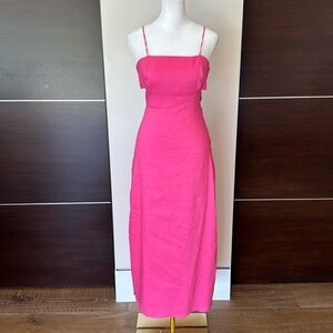 Zara cut out linen dress